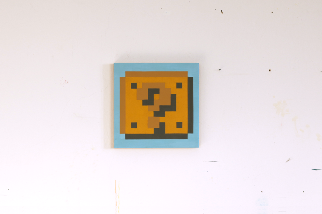 pixel blocks verletzlichkeit acrylic pixel fine art painting ivo zibulla leipzig