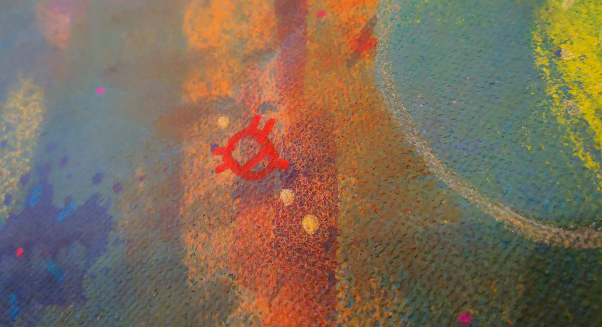 Mindscape acrylic painting detail shot header